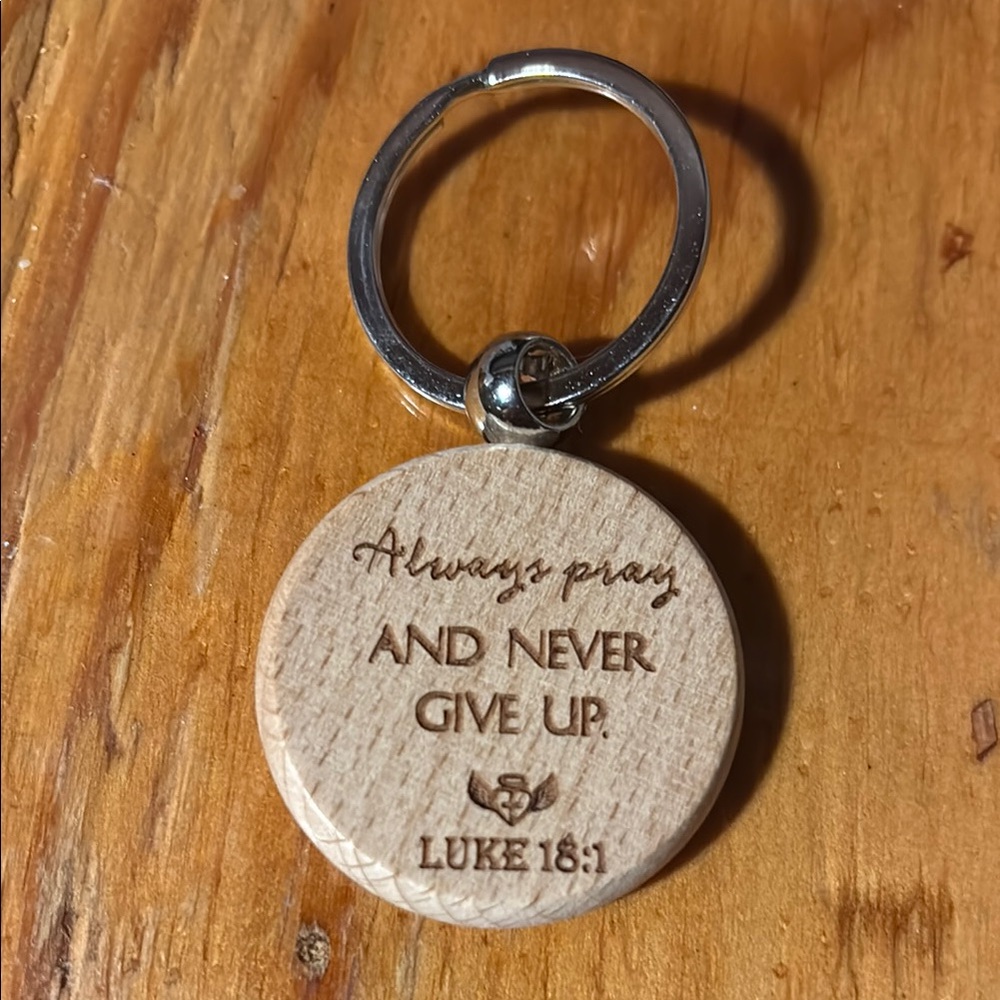 Tan and Silver Inspirational Art Medallion